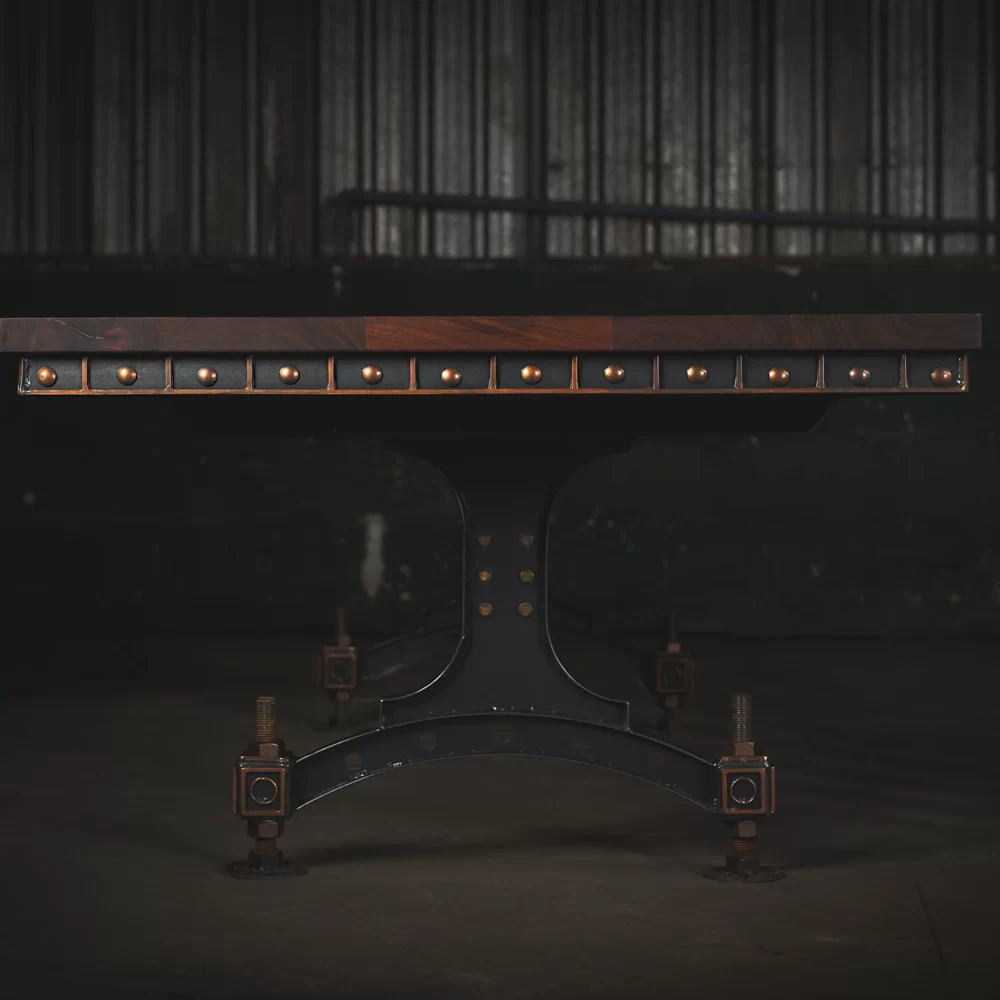 Grain And Iron Denton Table Side View