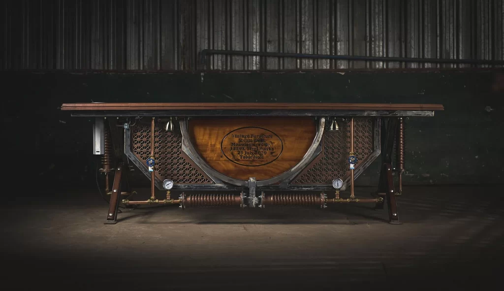 Grain and Iron Custom Crafted Desk Front View