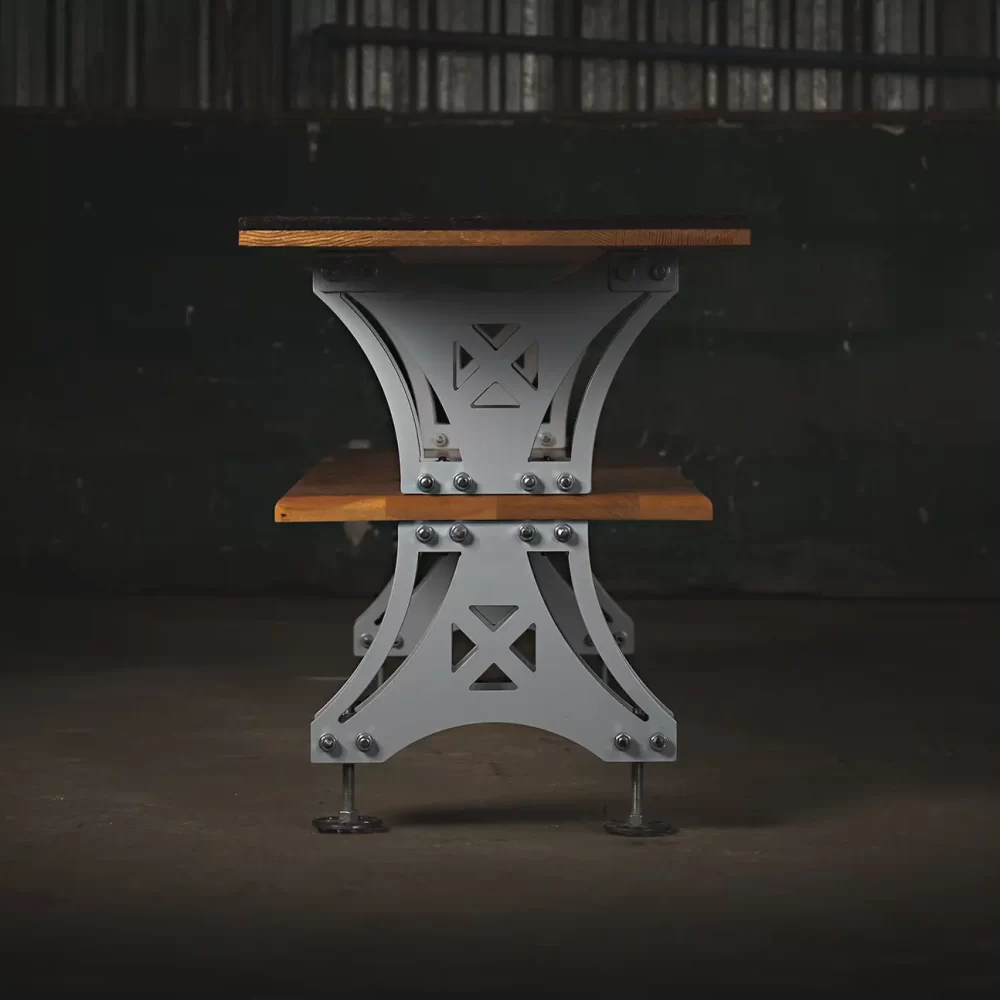 Grain And Iron Marshall Table Side View