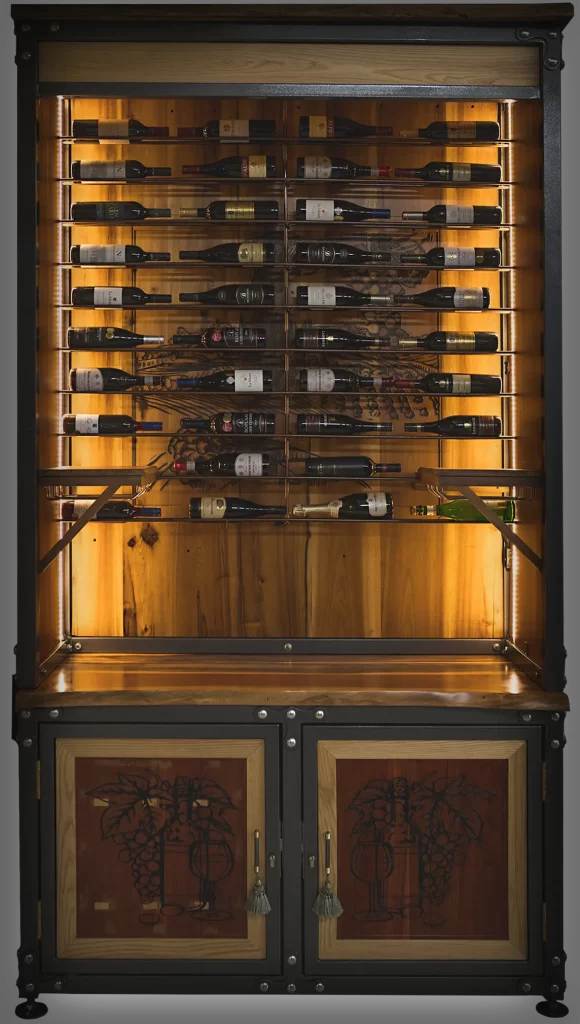 Grain And Iron Wine Rack
